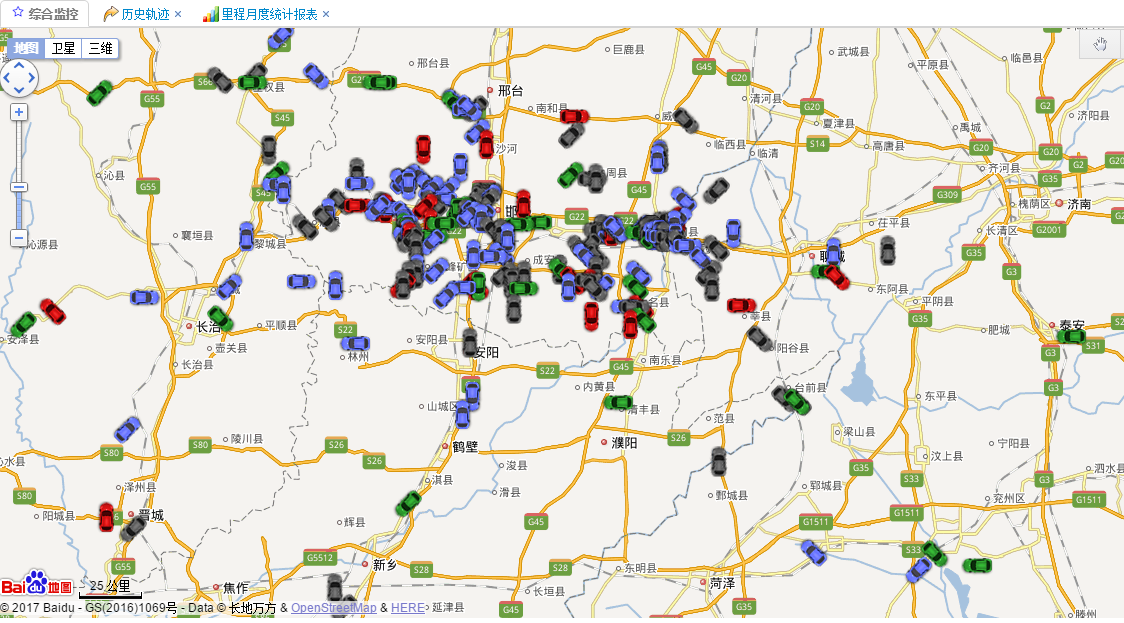 海量车辆位置在百度地图上显示
