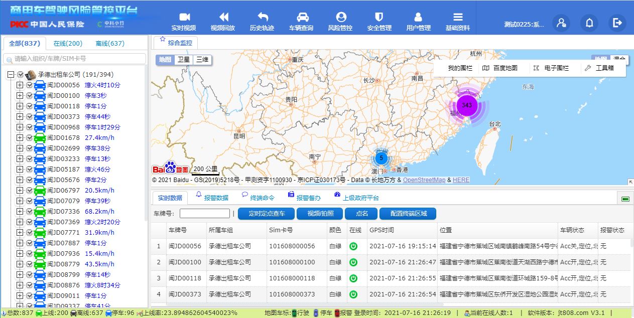 基于C#和Asp.NET MVC开发部标视频和苏标主动安全监控平台